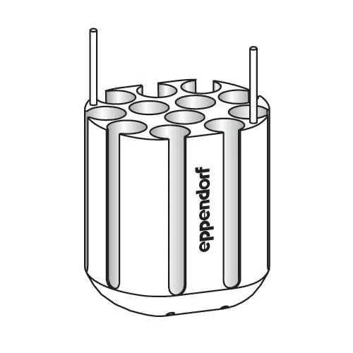 Adaptér pro 12 zkumavek s kulatým dnem,, D 17,5 mm x 100 mm