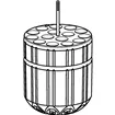 Adapter 13x75-100mm tubes S-4x400