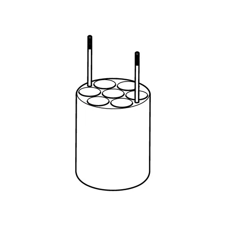 Adapter for 7 x prům. 17.5mm dish- bottomed vessels, for FA-6x250 rotor, 2 pcs. per set