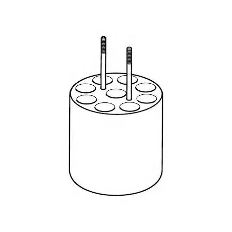 Adapter for 9 x prům. 12mm dish- bottomed vessels, for FA-6x250 rotor, 2 pcs. per set