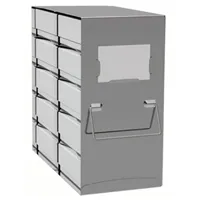 Upright freezer rack, height 75, 2x2 = 4 boxes, incl.  boxes and dividers
