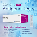 Udělená vyjímka Ministerstvem zdravotnictví pro antigenní testy